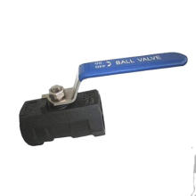 High quality WCB 1pc female thread ball valve 1/2' 1' with handle